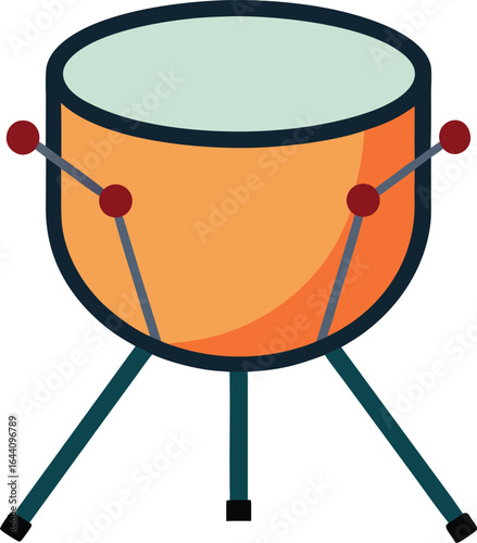 timpani kettle drum vector orchestral percussion