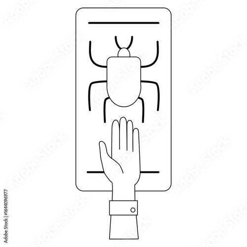 different phishing scenes and situations. Human hand with icon and image. Cyber crimes committed by hackers and hackers stealing personal data, banking credentials and information