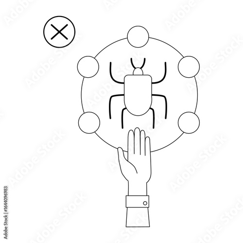 different phishing scenes and situations. Human hand with icon and image. Cyber crimes committed by hackers and hackers stealing personal data, banking credentials and information