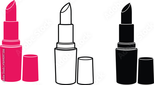 Lipstick vector illustration beauty product makeup design element