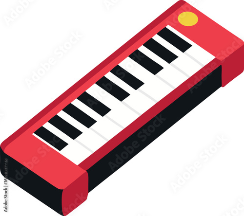 vector melodica small keyboard wind instrument