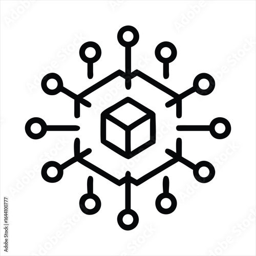 Electrical circuit vector silhouette icon symbol set illustration design
