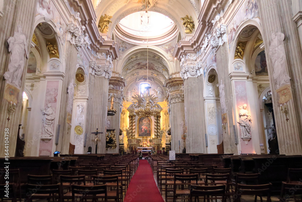 Fototapeta premium Kraków, Poland. St. Anne's Church (Polish : Kolegiata św. Anny) is a church in the Old Town and one of the country's leading examples of Baroque architecture.