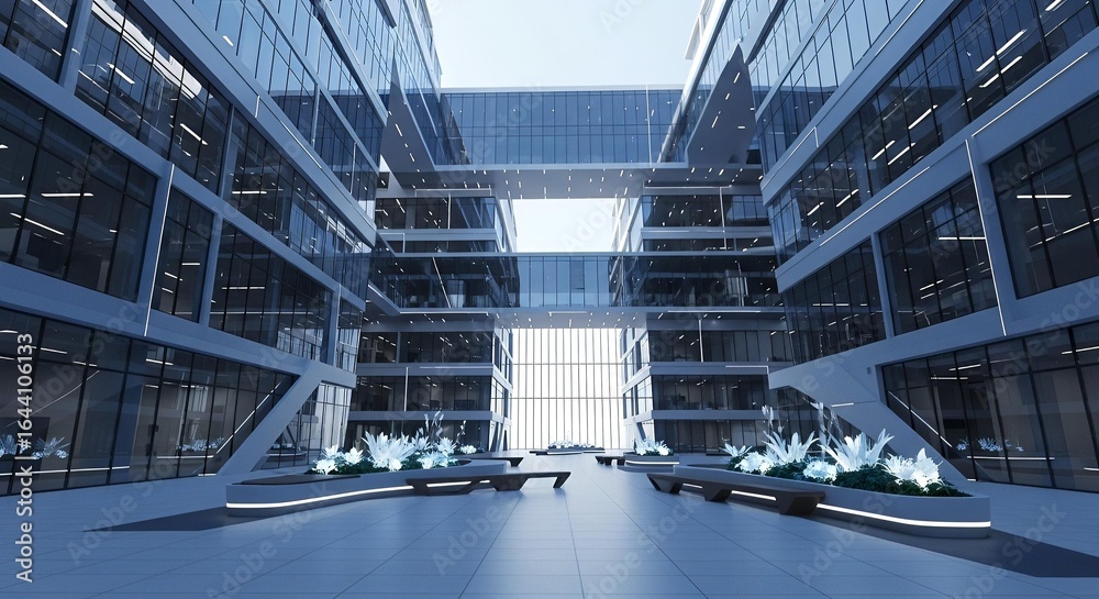Fototapeta premium Futuristic data center interior