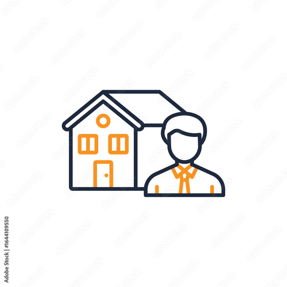 Real Estate Broker Icon, Real Estate Broker Icon,