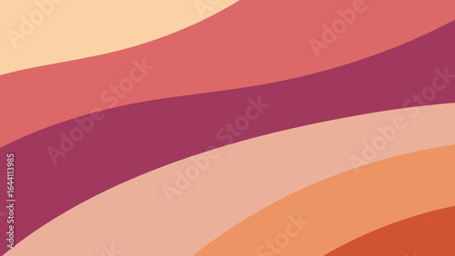 Abstract Wavy Stripes in Warm Pastel Colors warm colors