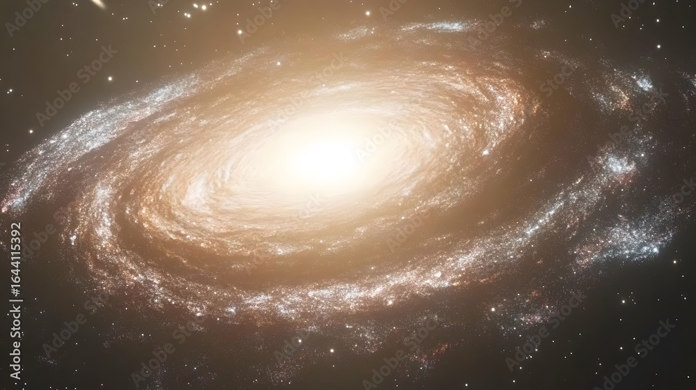 Fototapeta premium Stunning Spiral Galaxy Space Background Image