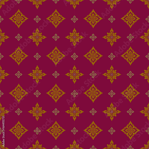 Seamless damask pattern with intricate floral and ornamental motifs, Perfect for creating continuous backgrounds for luxury wallpapers, textiles, and upholstery.