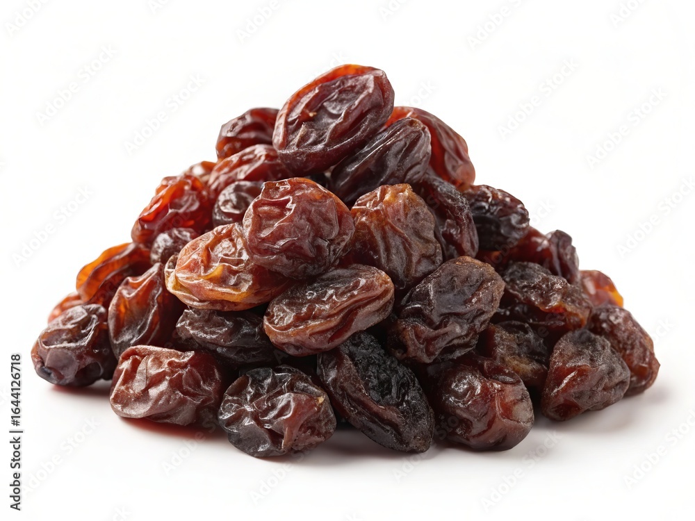 Illustration of pile of raisins isolated on white background Illustration of pile of raisins isolated on white background