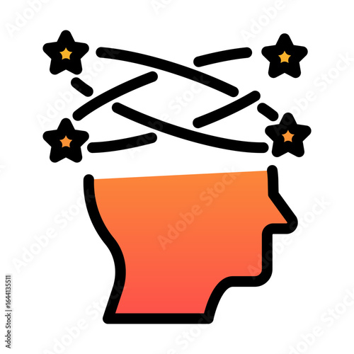 DIZZINESS Mental Health Awareness Concept