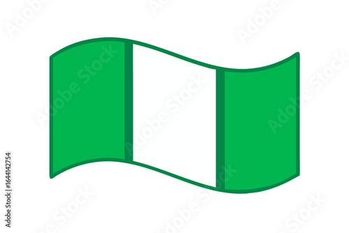 Waving nigerian flag against a black background symbolizing national pride Free Download Waving nigerian flag against a black background symbolizing national pride - GFXLoad