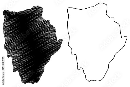 Holm of Scockness island (United Kingdom of Great Britain and Northern Ireland, Scotland, Orkney) map vector illustration, scribble sketch Isle of Holm of Scockness map