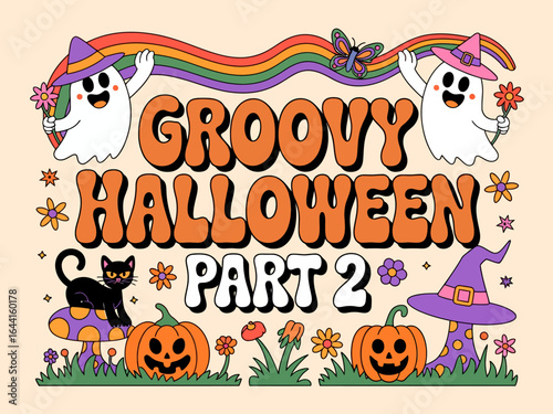 happy halloween card 'Groovy Halloween PART 2'