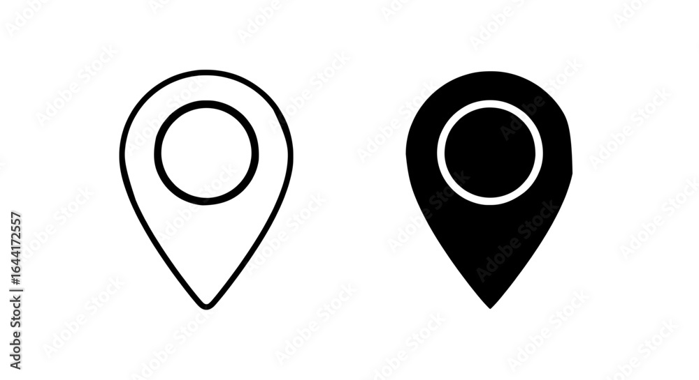 Location Precision Minimalist VECTOR Icons for Maps and Navigation Location Precision Minimalist VECTOR Icons for Maps and Navigation