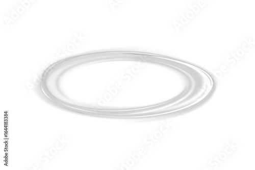 Light white Twirl. Curve light effect of white line. Luminous white circle. Light white pedistal, podium, platform, table. Vector PNG. Vector illustration