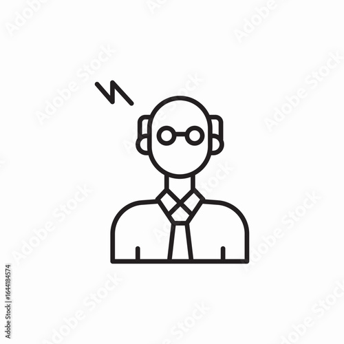 icon vector  university professor 