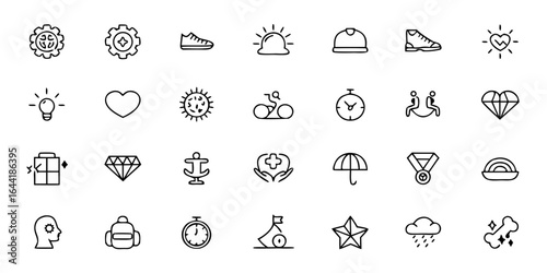 Business & Event Hotel Facilities Icon Pack – Minimalist Line Art Conference Room, Banquet Hall, Projector, Buffet, Wi-Fi, Stage, and VIP Lounge – Corporate Hospitality Vector Bundle

