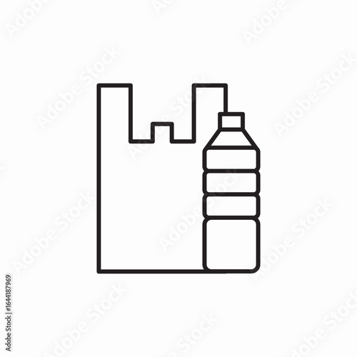 icon vector  plastic goods 