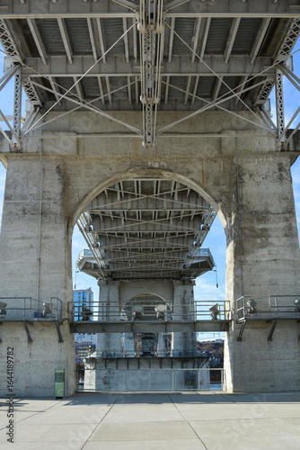 the arch of the bridge