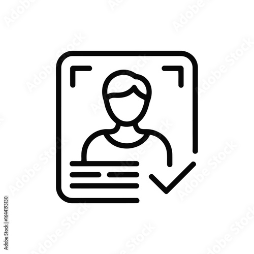 Successful Application Verification: Icon Depicting Account Validation and Approval Process With User Identity