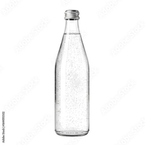 Wallpaper Mural Clear glass bottle of sparkling mineral water isolated on transparent background Torontodigital.ca
