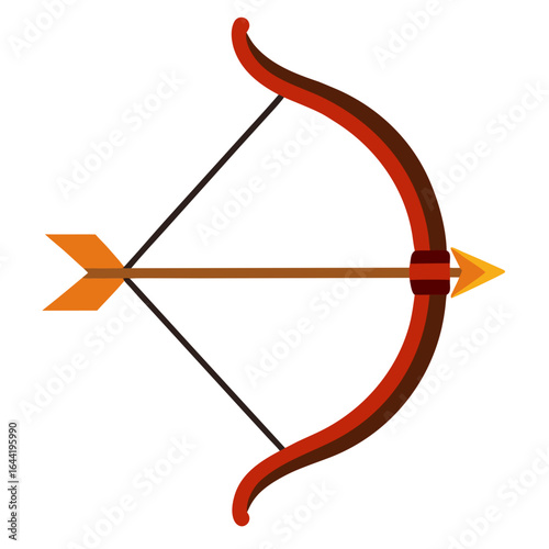 Archery Bow on White Background