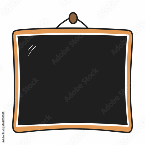 Blackboard Drawing Isolated on White Background