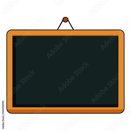 Empty Blackboard on White Background