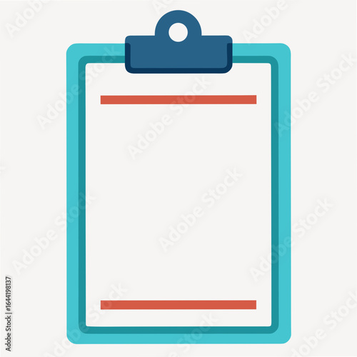 Clipboard on White Background