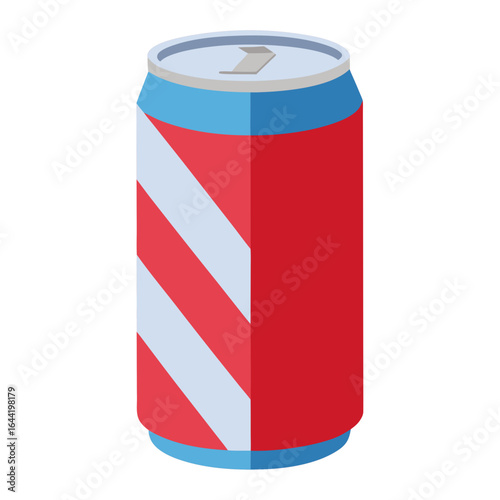 Cold Drink Can on White Background