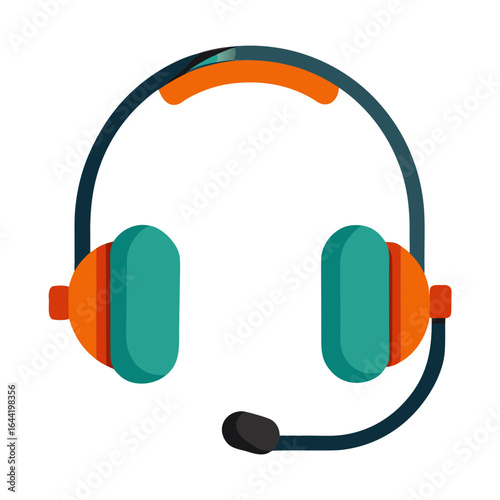 Conference Headset on White Background