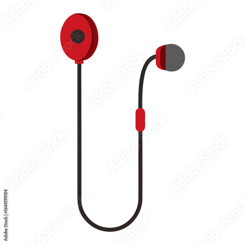 Earbuds on White Background