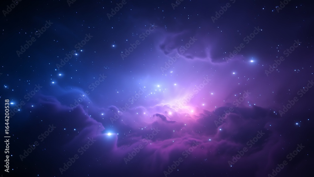 Fototapeta premium A stunning view of a cosmic nebula in space