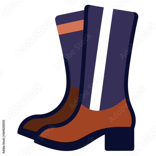 Horse Riding Boots on White Background