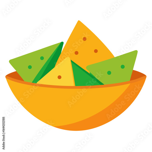 Nachos on White Background