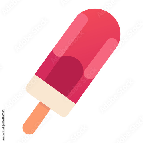 Popsicle Stick on White Background
