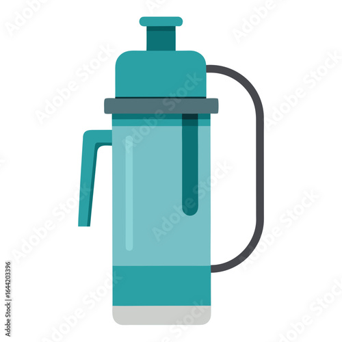Portable Water Filter on White Background