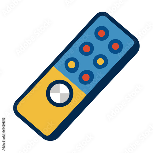 Presentation Remote on White Background