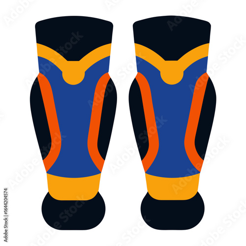 Shin Guards on White Background