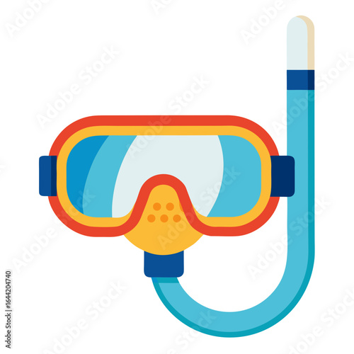 Snorkel on White Background