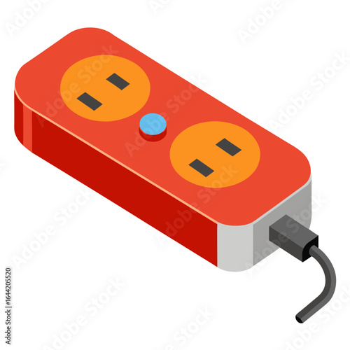 Surge Protector on White Background