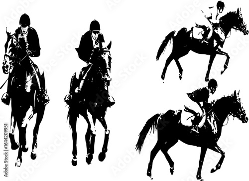 horses and riders
