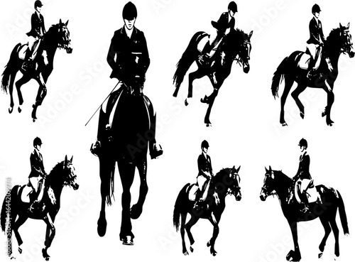 horses and riders
