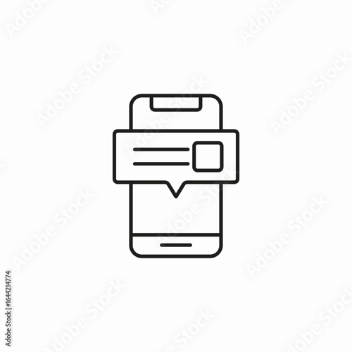 text message notification icon sign vector