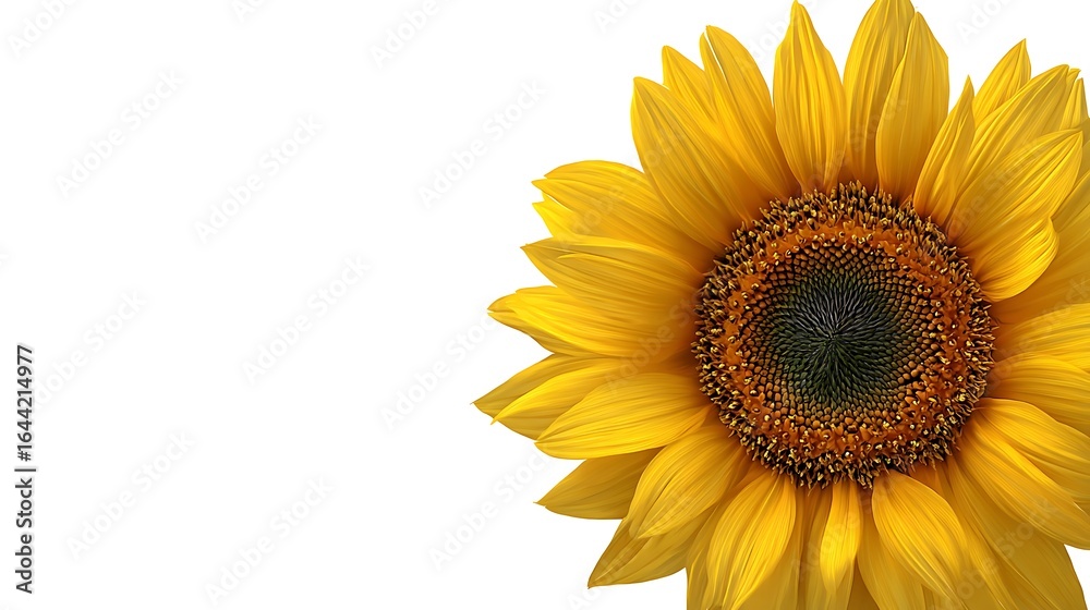 Obraz premium sunflower isolated on white background