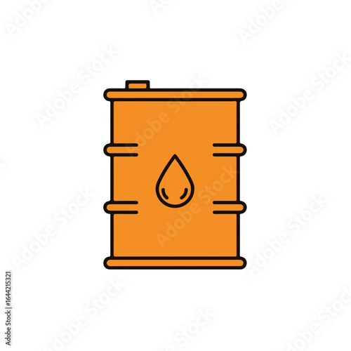 A barrel of oil with a drop icon.