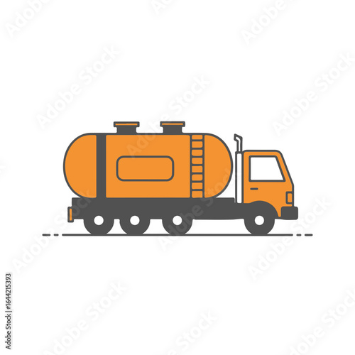An illustration of a tanker truck.