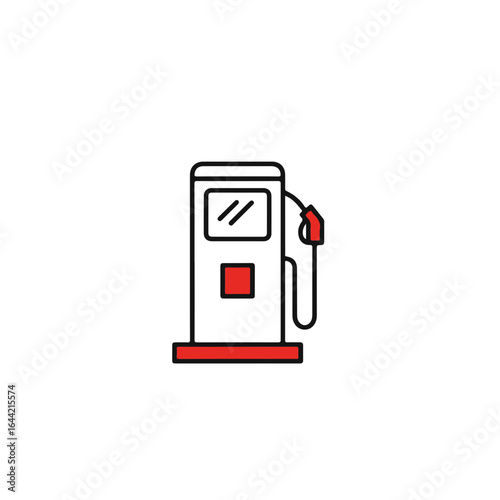 A clean and modern illustration of a gas pump.