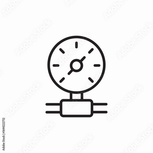 icon vector  meter water pipe