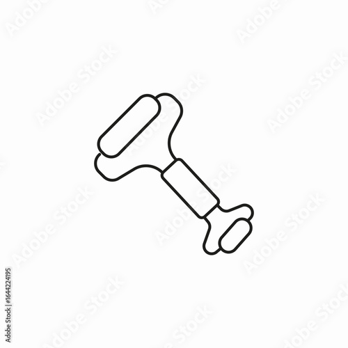 massage roller tool icon sign vector